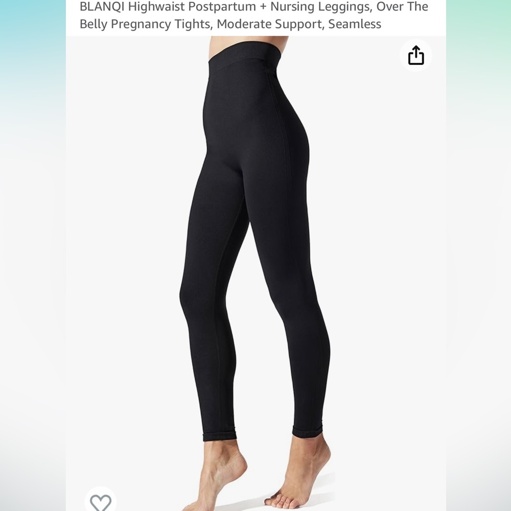 BLANQI Highwaist Postpartum + Nursing Leggings | Small